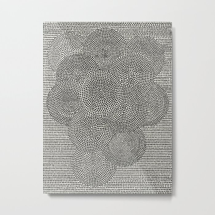 Black Circles Metal Print