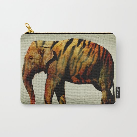 Tiger Elephant Carry-All Pouch