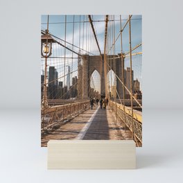 Brooklyn Bridge | Travel Photography in New York City | Winter in NYC Mini Art Print