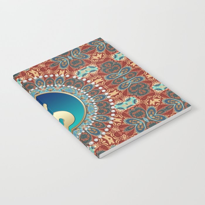 Bohemian Batik Yin Yang Notebook