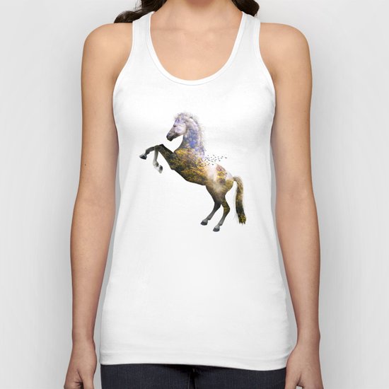 Horse view VI Unisex Tank Top