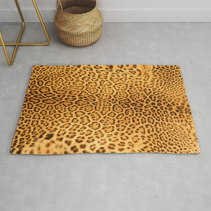 Brown Beige Leopard Animal Print Rug By Katelcardsnmore Brown Beige Leopard Animal Print Rug By Katelcardsnmore