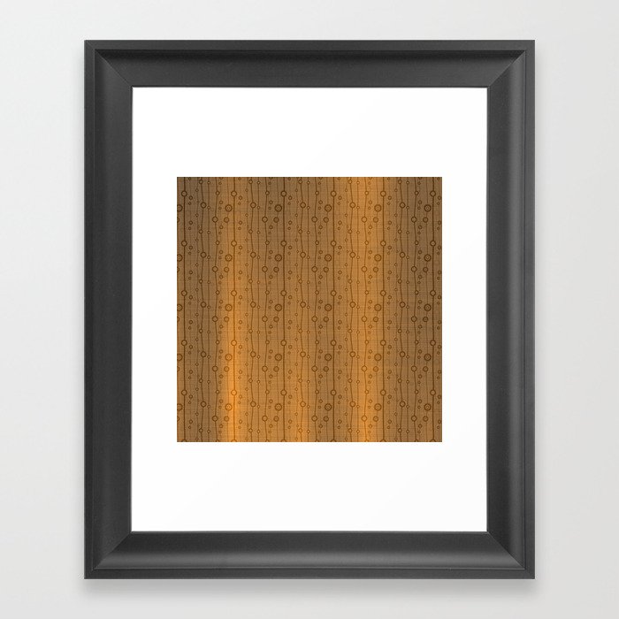 Gold Silk Metallic Wood Modern Collection Framed Art Print