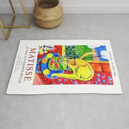 Henri Matisse, Le Chat Aux Poissons Rouges 1914 Exhibition Poster, (The Cat With Red Fishes), Artwork, Men, Women, Youth Rug | Matissehenri, Surrealism, Matisseartwork, Matissedance, Matissepaintings, Blue, Drawings, Picassostyle, Famous, Forsale 