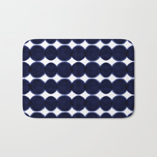 Blue Dots Bath Mat
