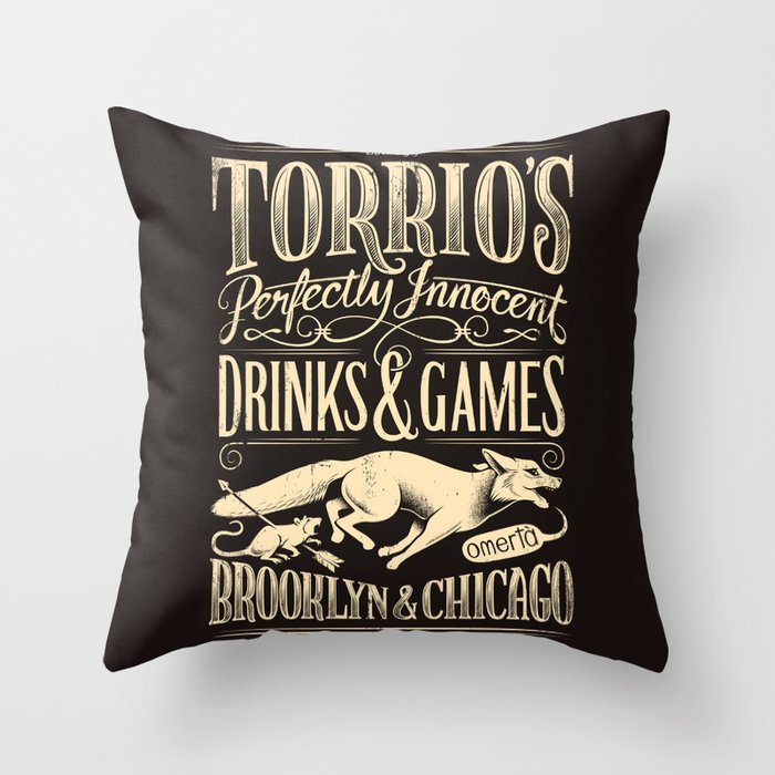 Speakeasy but Say Nothing Throw Pillow