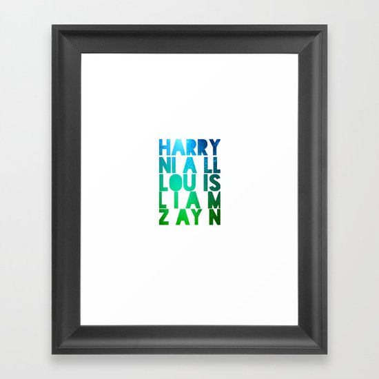 One Direction Framed Art Print