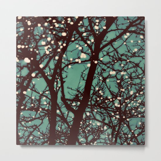 Night Lights Metal Print