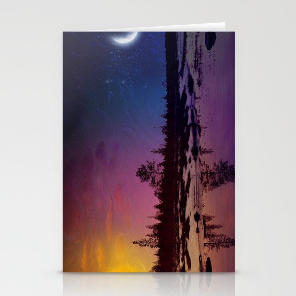 Day And Night - Painting Stationery Cards