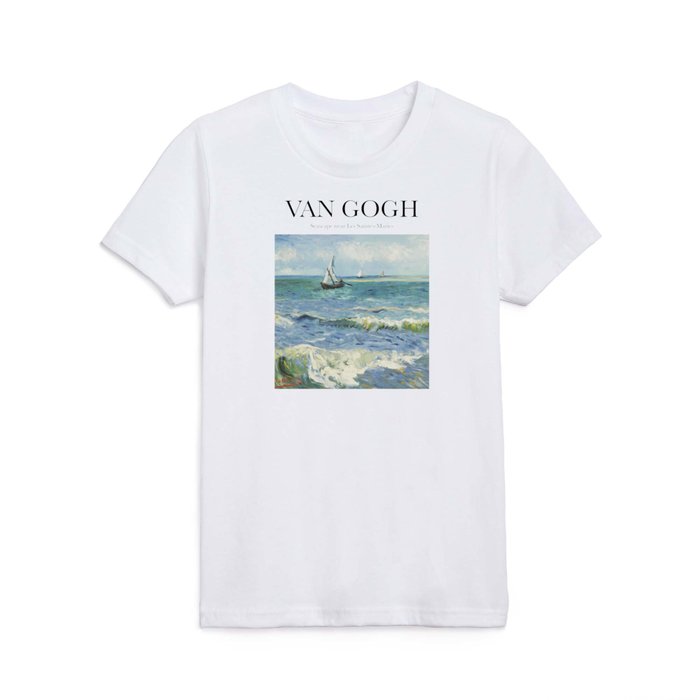 Van Gogh - Seascape near Les Saintes-Maries Kids T Shirt
