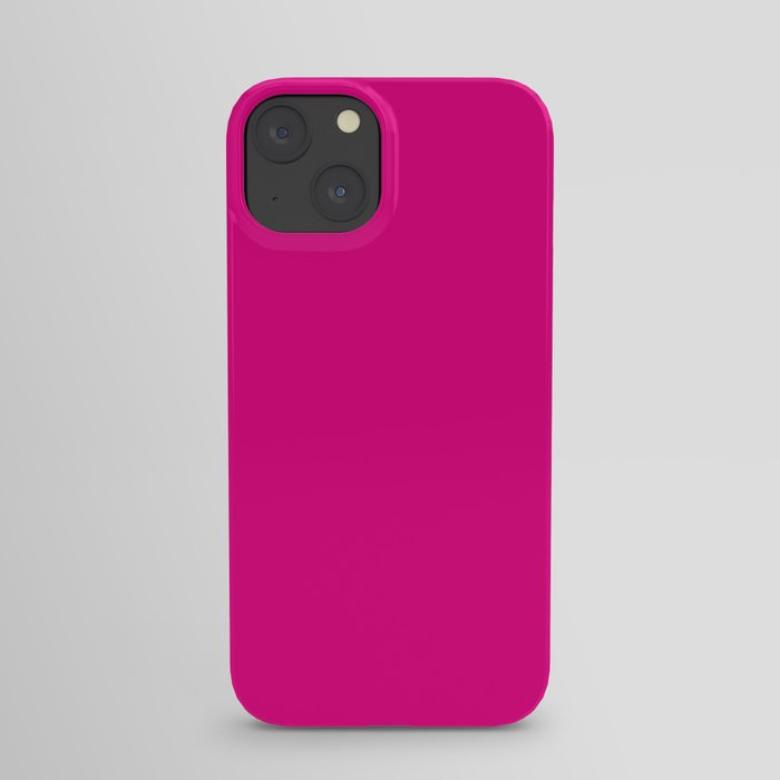 Fuchsia Pink Solid Color iPhone Case