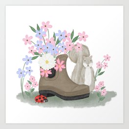 Boot and Butters Art Print