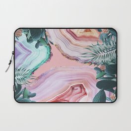 Mineral Agates & Garden #Glam collection Laptop Sleeve