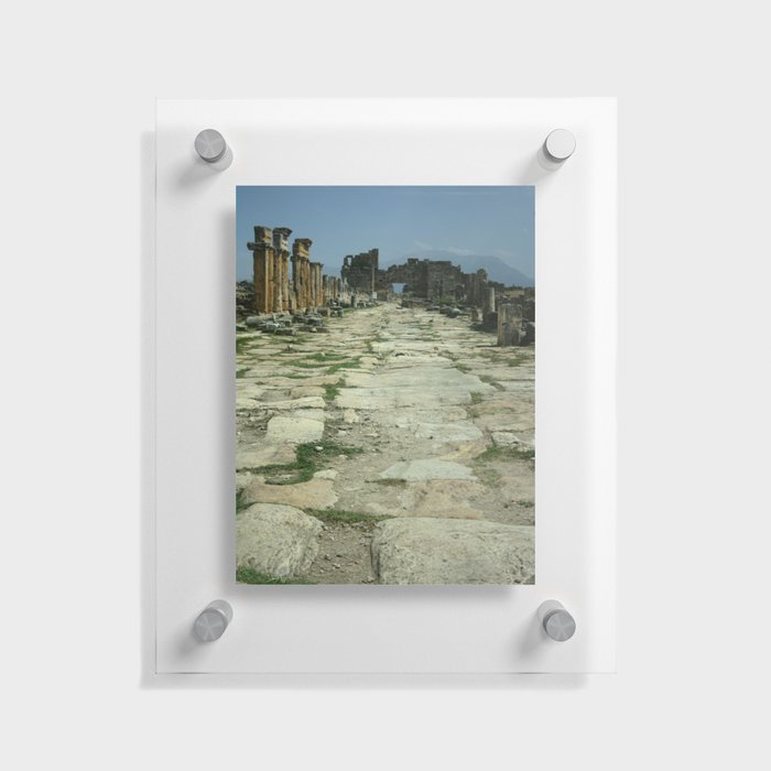 Roadway of Pamukkale Photograph Floating Acrylic Print