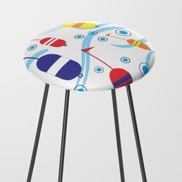 Lobster Buoys by Carlisle Creative Art and Designs. Counter Stool