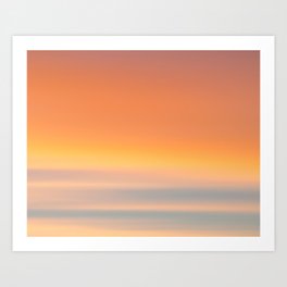 Wind Brush Sunset Art Print