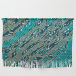 Electronic circuit board close up Wall Hanging