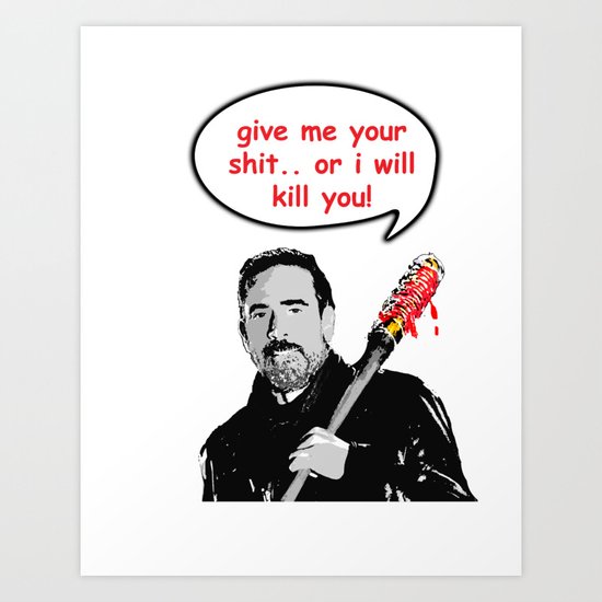 lucille is hungry Art Print