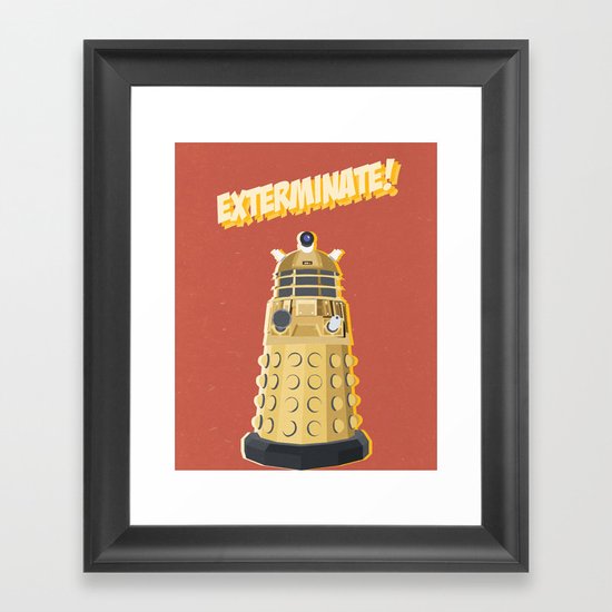 Dalek Doctor Who Framed Art Print