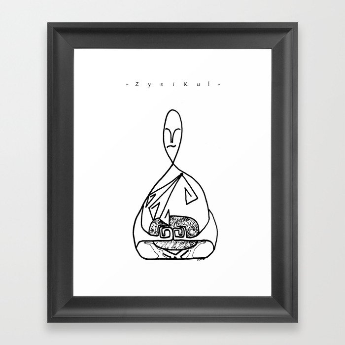 ZyniKul monk Framed Art Print