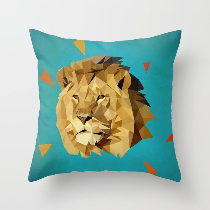 lion dance throw pillow