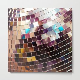 Disco Ball Metal Print | Funky, Vintage, Mirror, Ballroom, Glitter, 70S, Mirrored, Studio54, Celebration, Groovy 