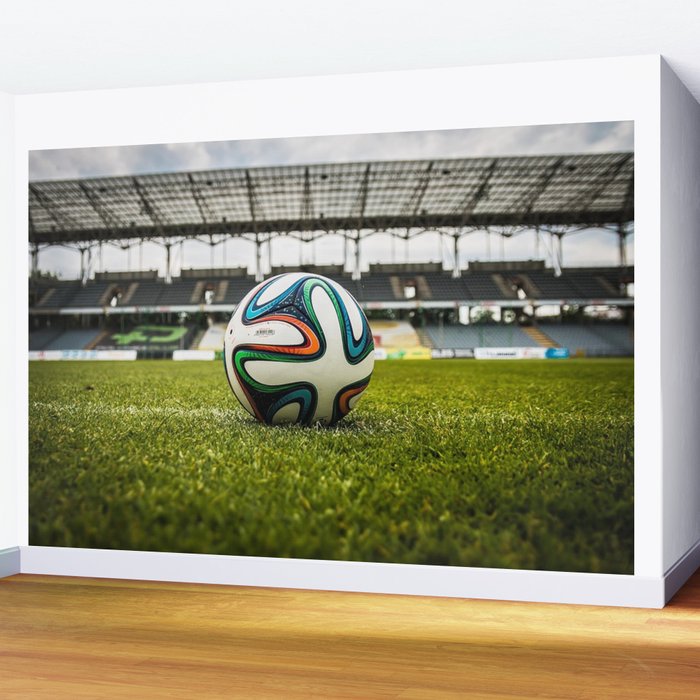 Soccer Ball Field Wall Mural by proffesionaldesigner ...