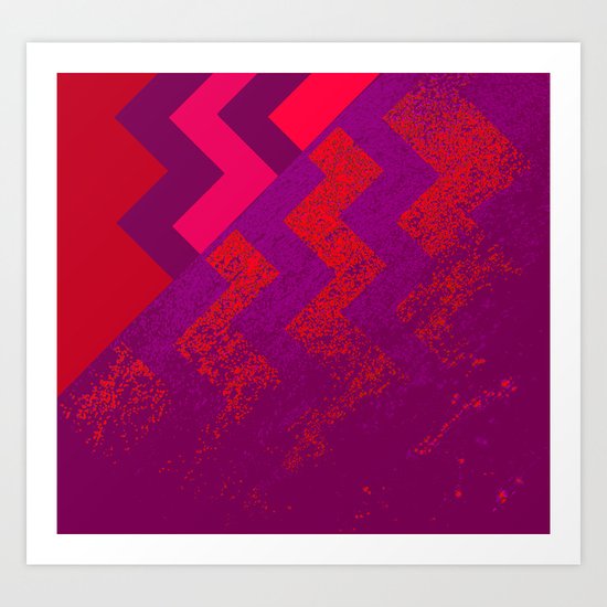 rational meets irrational (in red) Art Print