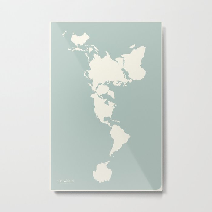 Dymaxion Map of the World Metal Print