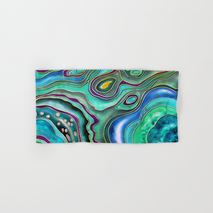 Emerald Fantasy Hand Bath Towel By Catyarte