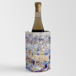 London watercolor painting Wine Chiller