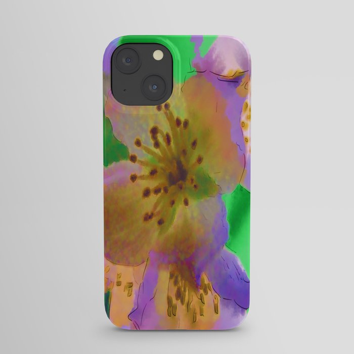 Purple Flowers - Watercolour Painting iPhone Case