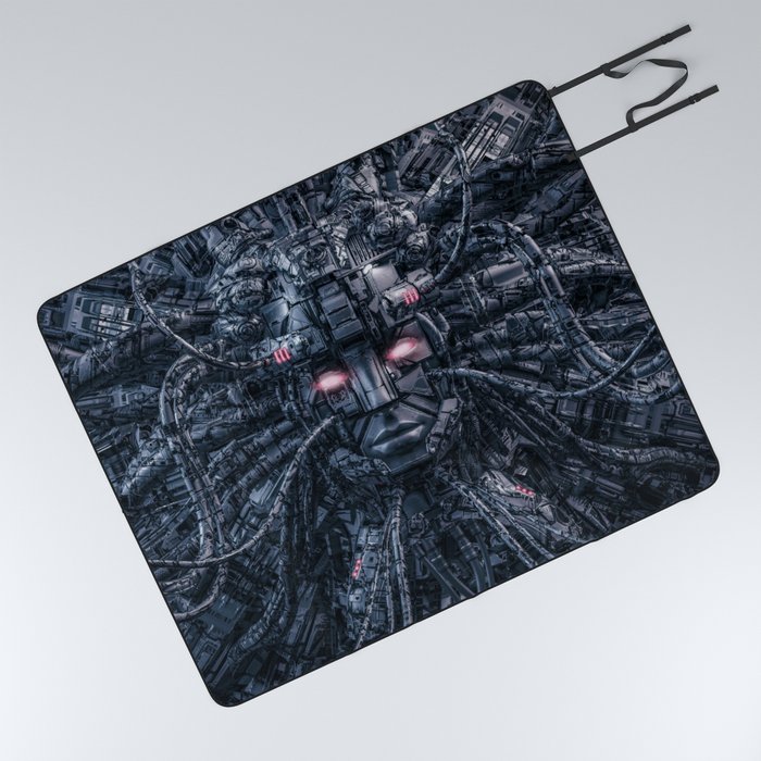 Digital Goddess Reloaded Picnic Blanket