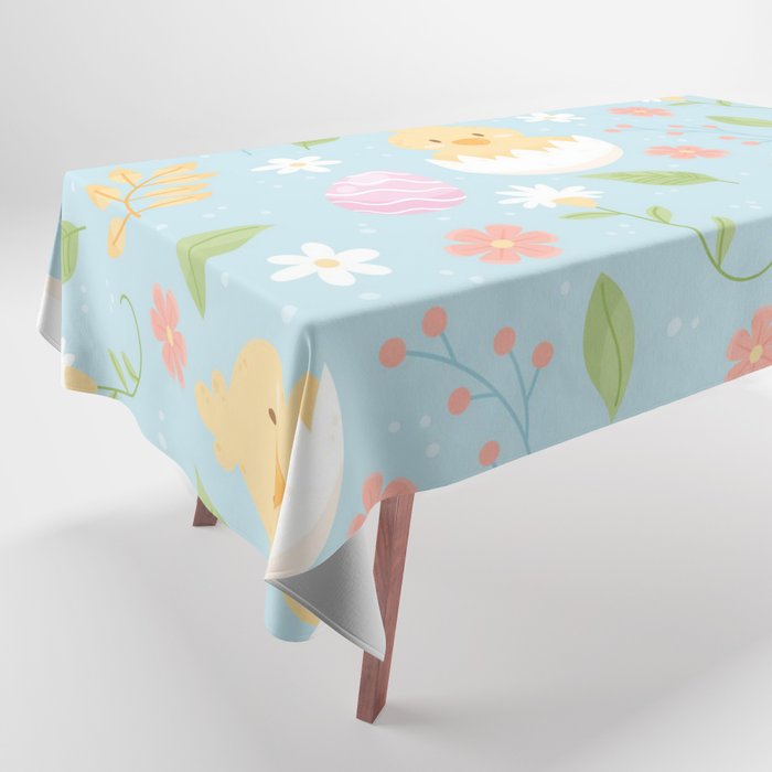 Happy Easter Chicken Collection Tablecloth