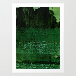 Green landscape Art Print