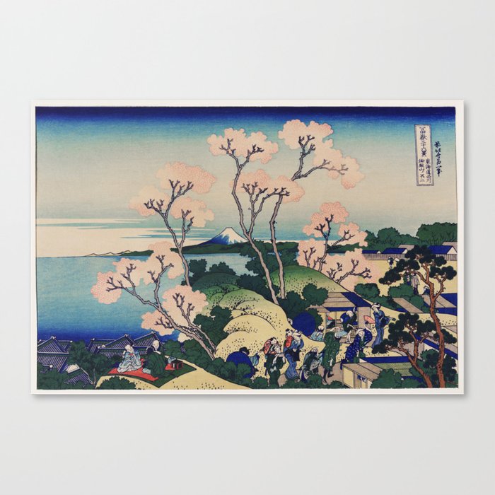 Goten-Yama Hill, Shinagawa on the Tokaido Canvas Print