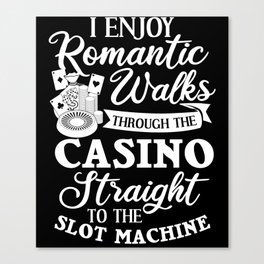 Casino Slot Machine Game Chips Card Player Canvas Print