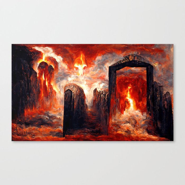 At the Gates of Hell Canvas Print