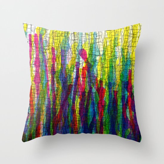 stripes traffic 2 Throw Pillow