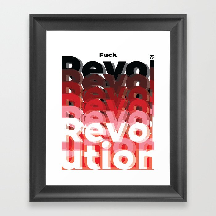 F. Revolution #02  Poster Serie Framed Art Print