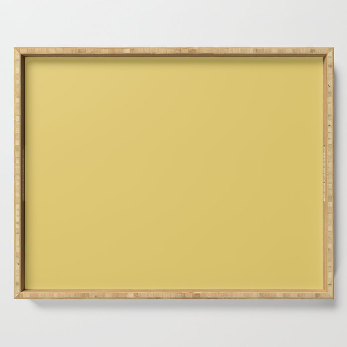 Straw Yellow Serving Tray