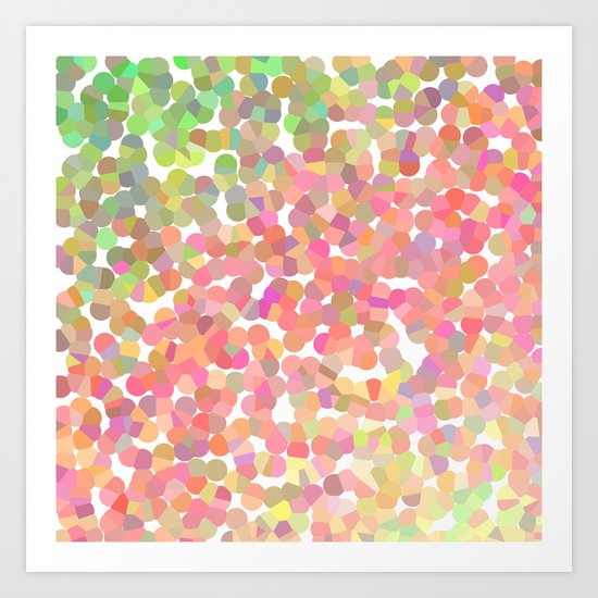 Confetti Colors Art Print