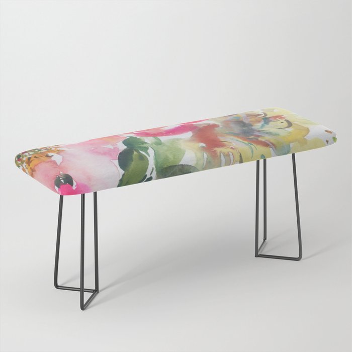 hot peonies Bench