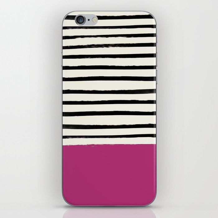 Raspberry x Stripes iPhone Skin