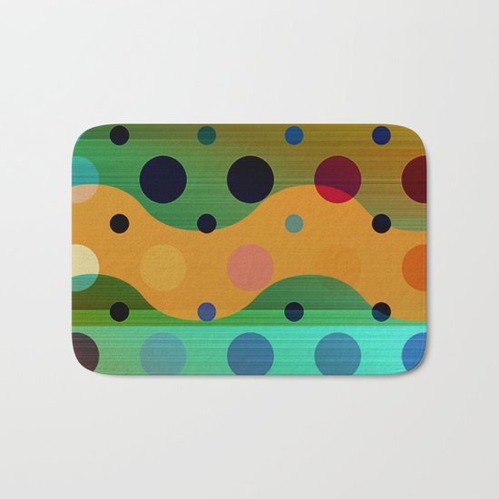 waves game II Bath Mat