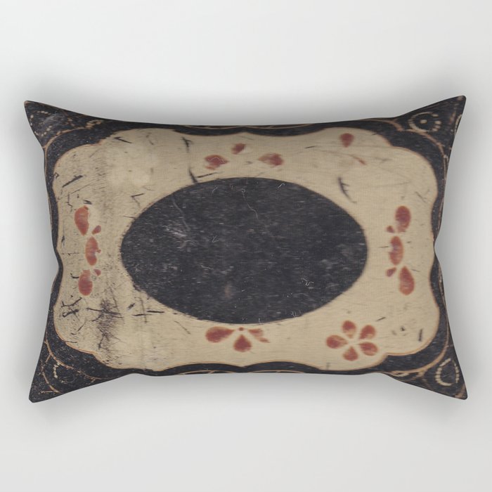 Vintage Japanese lacquer box pattern Rectangular Pillow