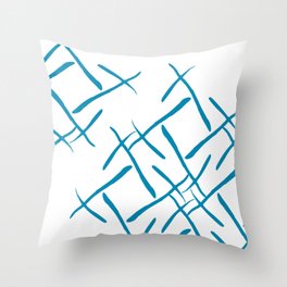 Turquoise cross marks Throw Pillow