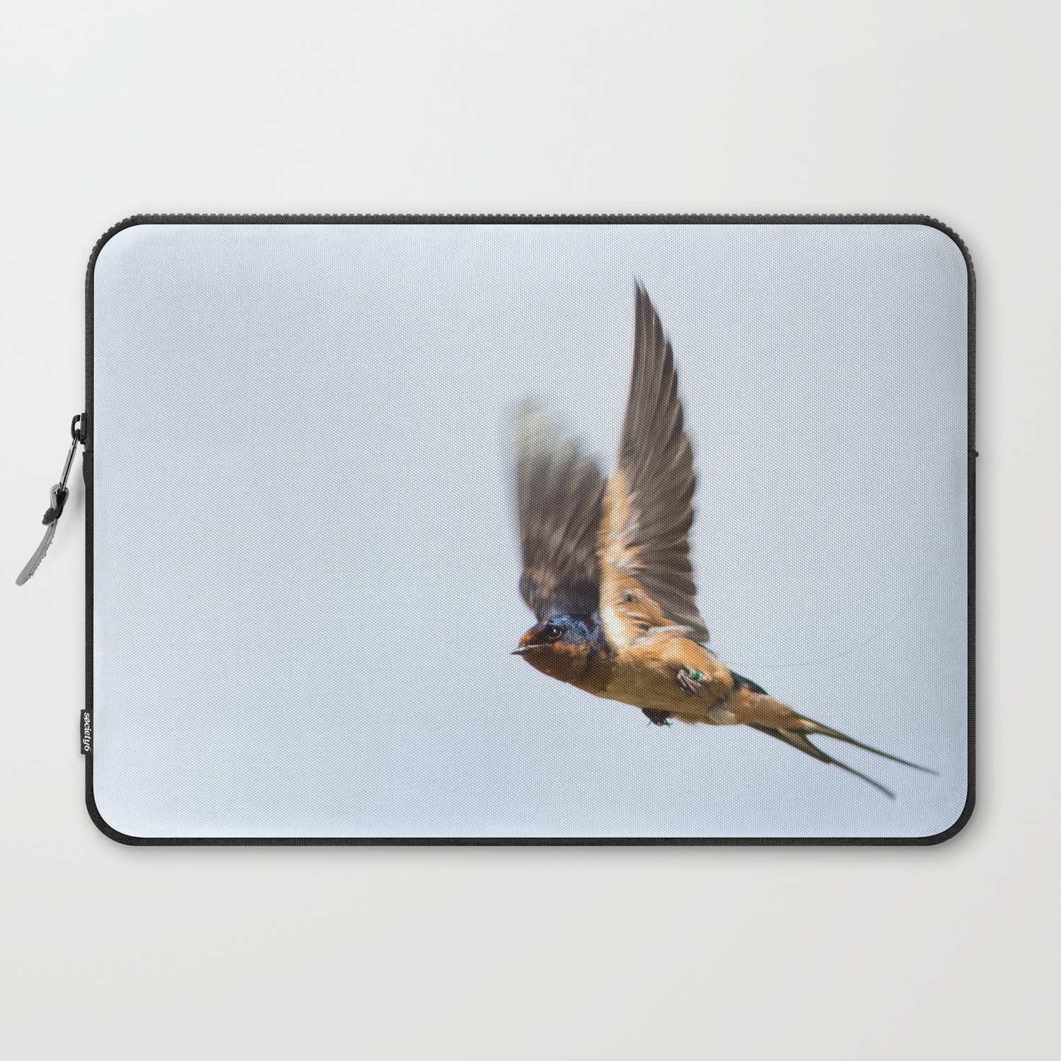 Male Barn Swallow In Flight Laptop Sleeve By Mattwilkins Society6