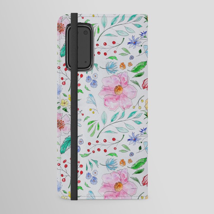 flowers art work Android Wallet Case