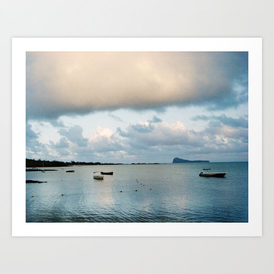 Blue Sunrise Art Print